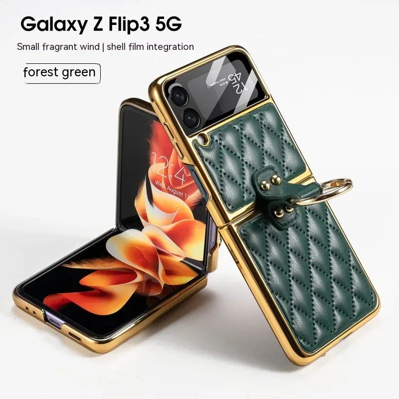 Diamond Grid Samsung Fold Phone Case - Viexta