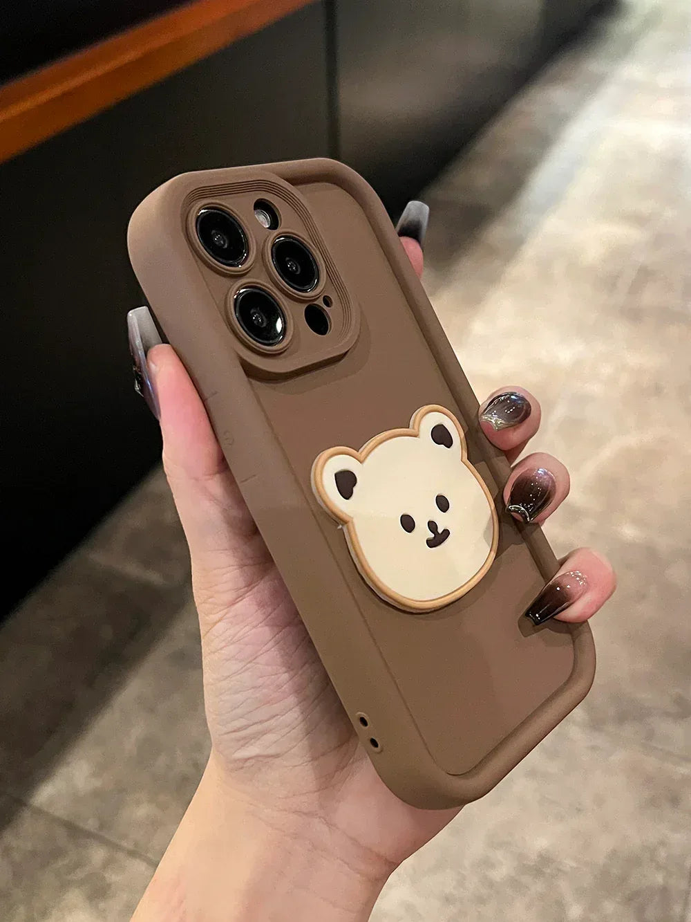 Cartoon Bear Soft Silicone iPhone Case - Viexta