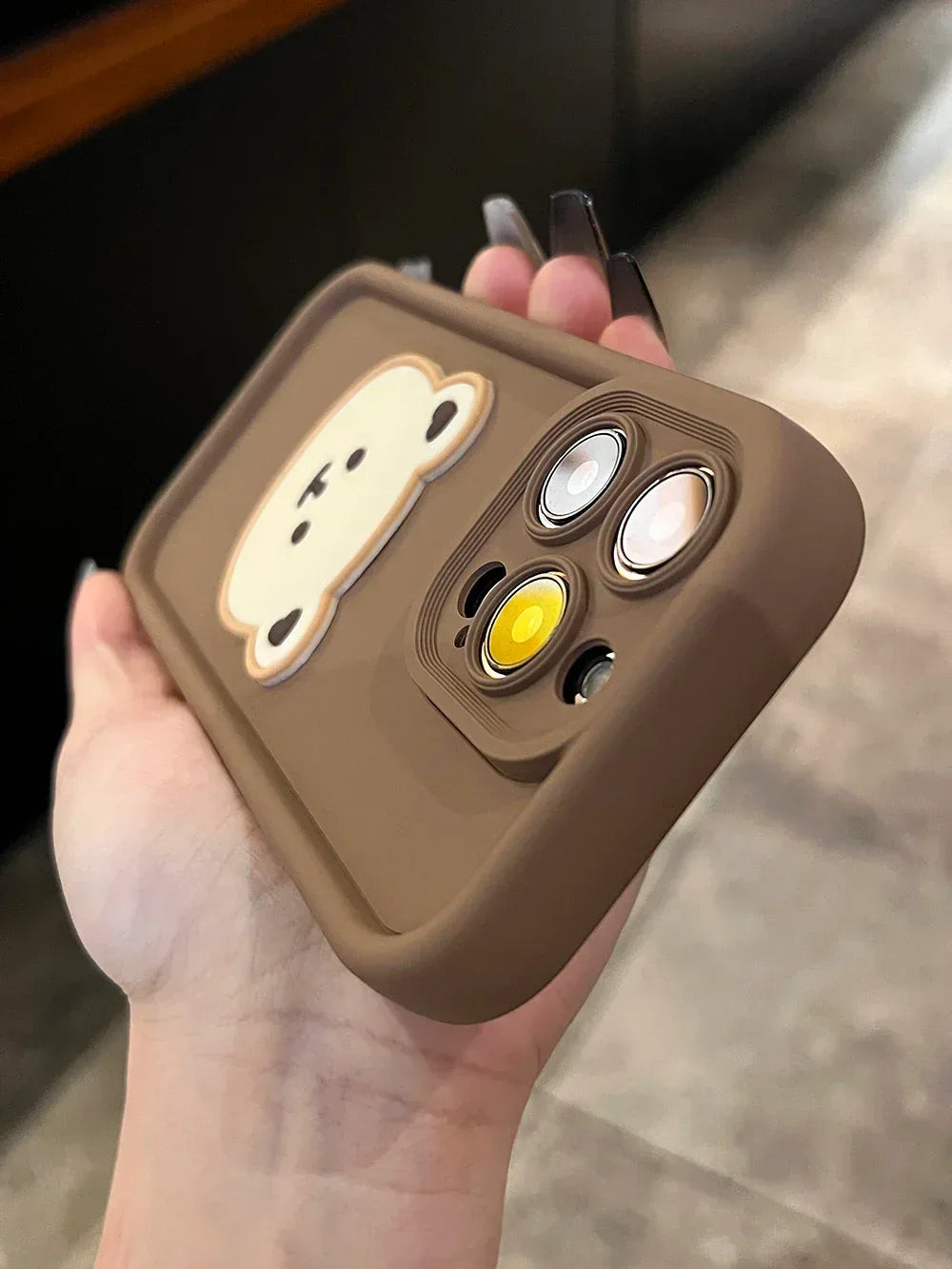 Cartoon Bear Soft Silicone iPhone Case - Viexta