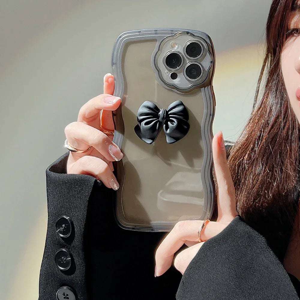 Wave Bow Silicone iPhone Case - Viexta