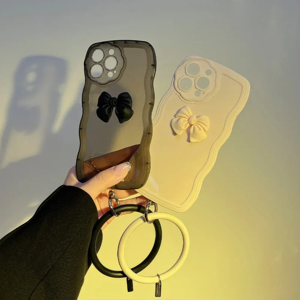 Wave Bow Silicone iPhone Case - Viexta