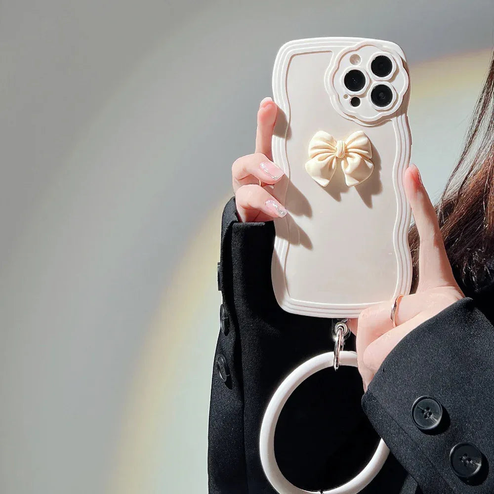 Wave Bow Silicone iPhone Case - Viexta