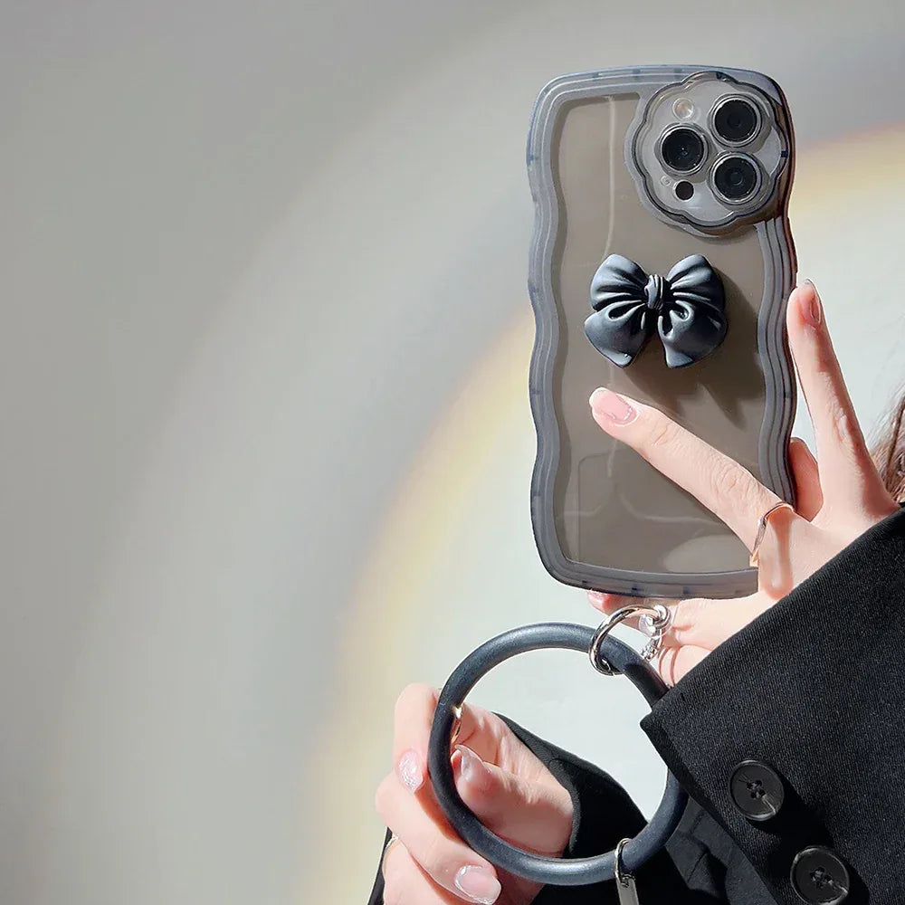 Wave Bow Silicone iPhone Case - Viexta