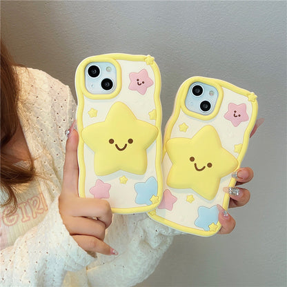 Yellow Silicone Protective iPhone Case