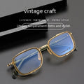 Plate B Titanium Business Retro Craft Glasses - Viexta