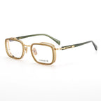 Plate B Titanium Business Retro Craft Glasses - Viexta