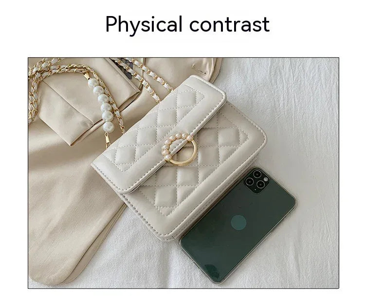 Diamond Chain Shoulder Crossbody Bag - Viexta