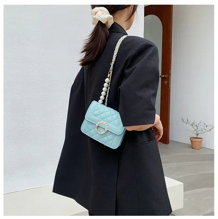 Diamond Chain Shoulder Crossbody Bag - Viexta