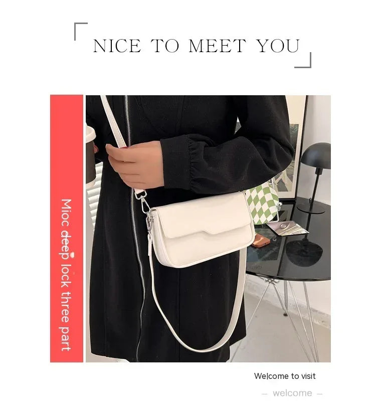 Niche Baguette Korean Style Bag - Viexta