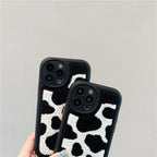 Creative Plush Cows Pattern iPhone Case - Viexta