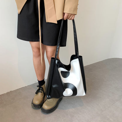 Women's Fashion Black and White Bag