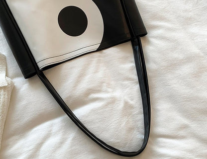 Women's Fashion Black and White Bag