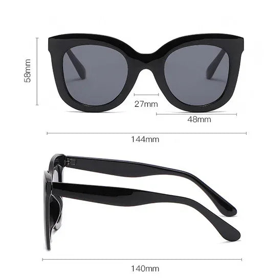 New Large Rim Sunglasses Women - Viexta