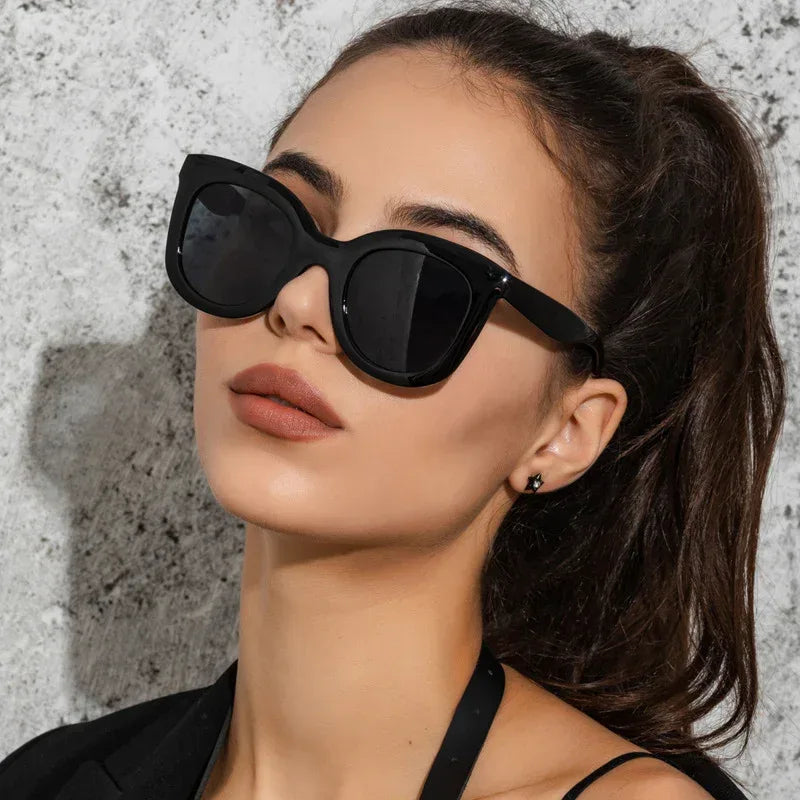 New Large Rim Sunglasses Women - Viexta
