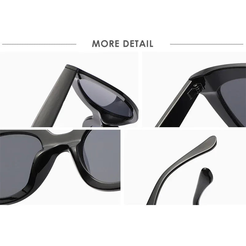 New Large Rim Sunglasses Women - Viexta