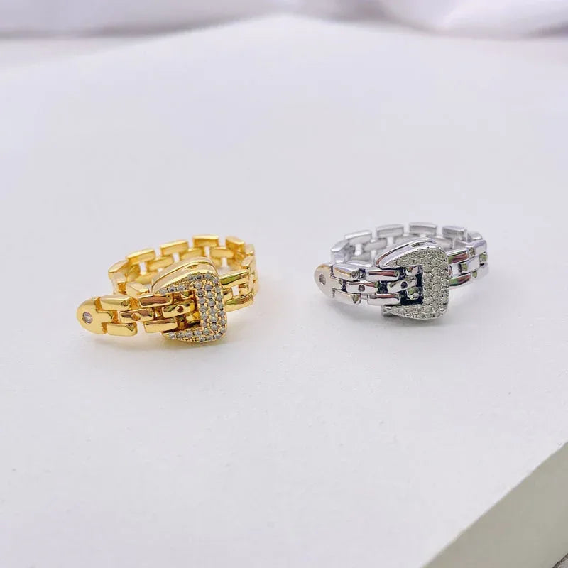 18k-soft-chain-snake-ring-bracelet - Viexta