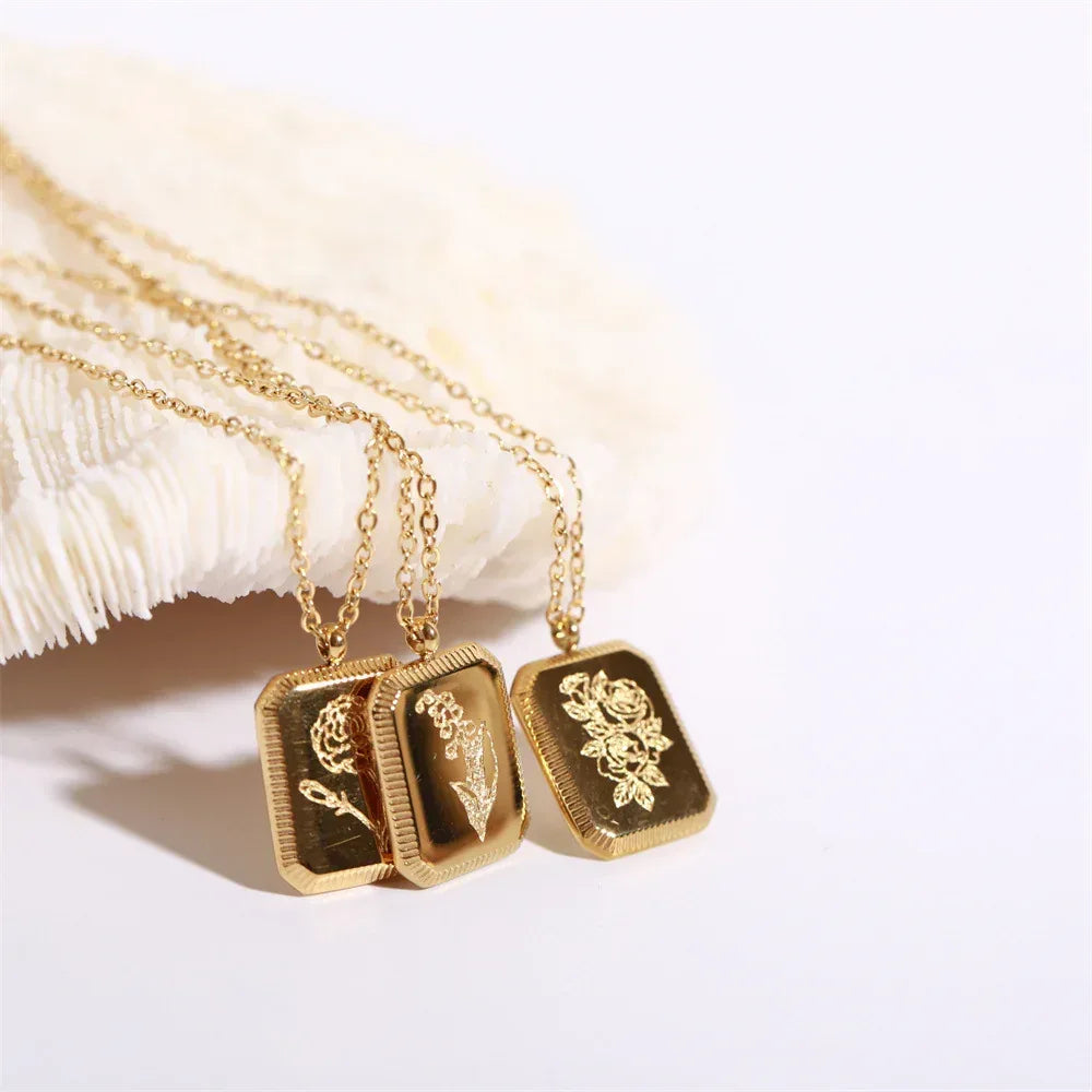 Birth Flower Necklace - Viexta