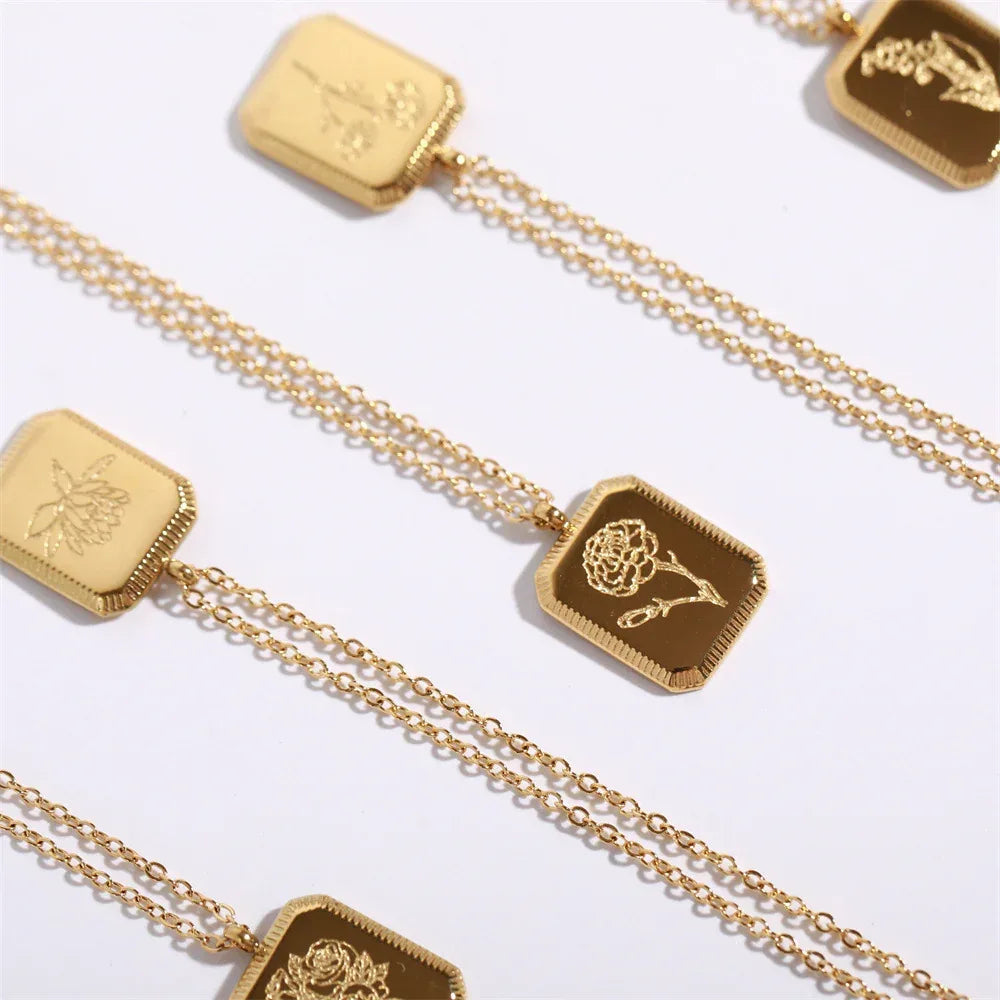 Birth Flower Necklace - Viexta
