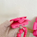 Big Wave Silicone Bow Beads Chain Samsung Case - Viexta