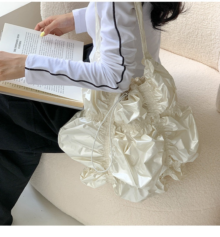 Pleated Shoulder Bag