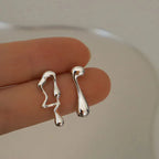S925 Asymmetric Lava Earrings - Viexta