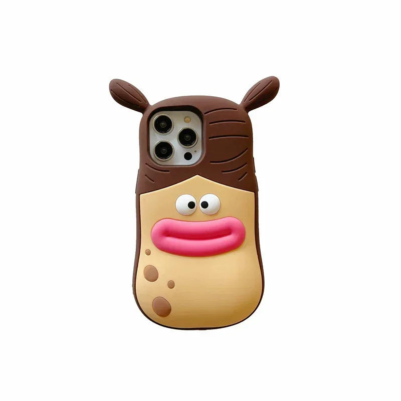 Cartoon Sausage Drop-resistant iPhone Case - Viexta
