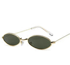 Metal Sunglasses Elliptical Sunglasses - Viexta