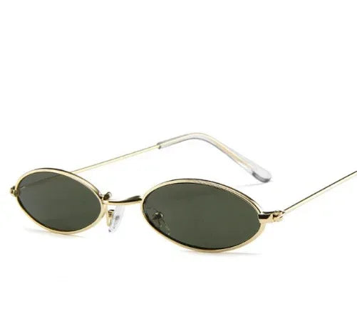 Metal Sunglasses Elliptical Sunglasses - Viexta