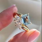 Exquisite Blue Healing-design Ring