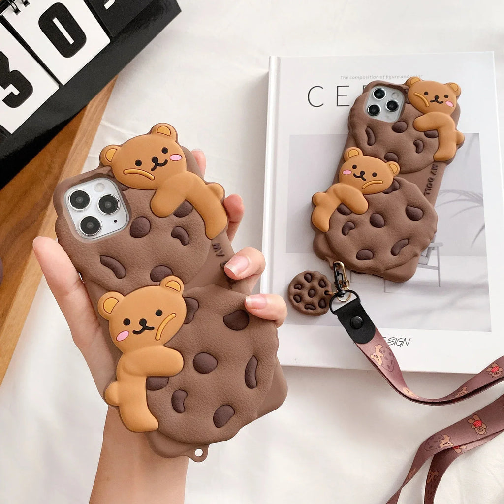 Cute Cookie Bear iPhone Case - Viexta