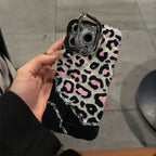 ins-wave-leopard-print-iphone-case-with-lens-bracket - Viexta