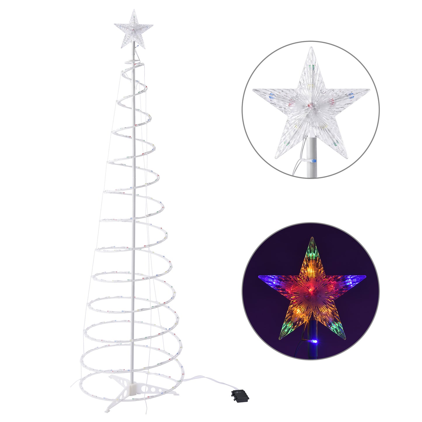 LED Spiral Christmas Tree Light