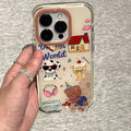 Retro Cute Dog Party iPhone Case - Viexta