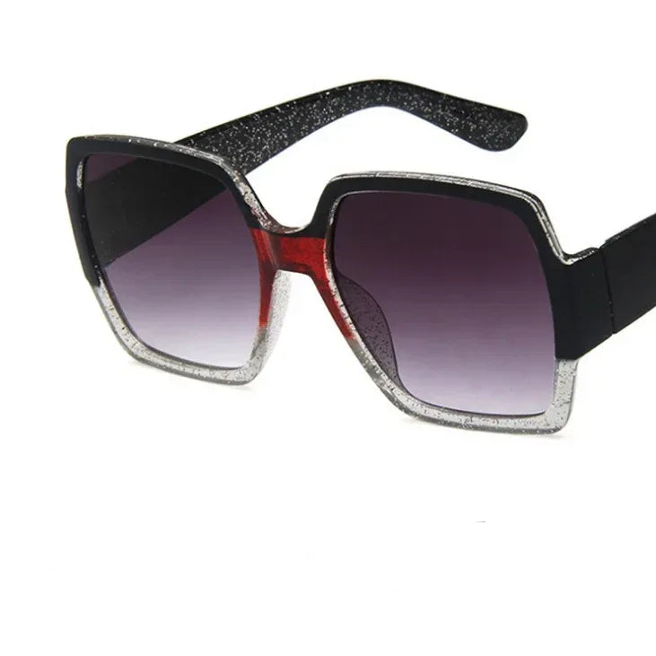 Colorful glitter retro sunglasses - Viexta