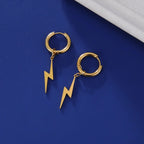 Wild Stainless Steel Lightning Earrings - Viexta