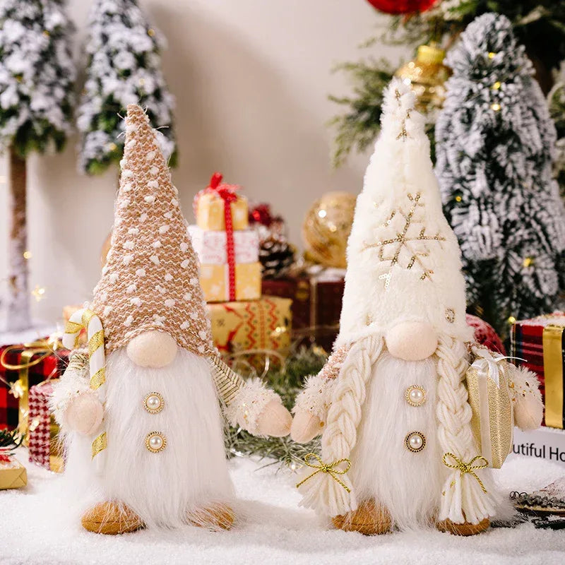 christmas-fabric-decorative-faceless-doll-ornament-christmas-decorations - Viexta