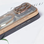 Electroplating CD Pattern Magnetic Suction Lens Protector iPhone case - Viexta
