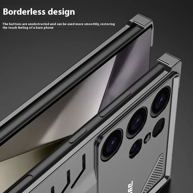 Automatic Fastener Aluminum Alloy Samsung Phone Case - Viexta