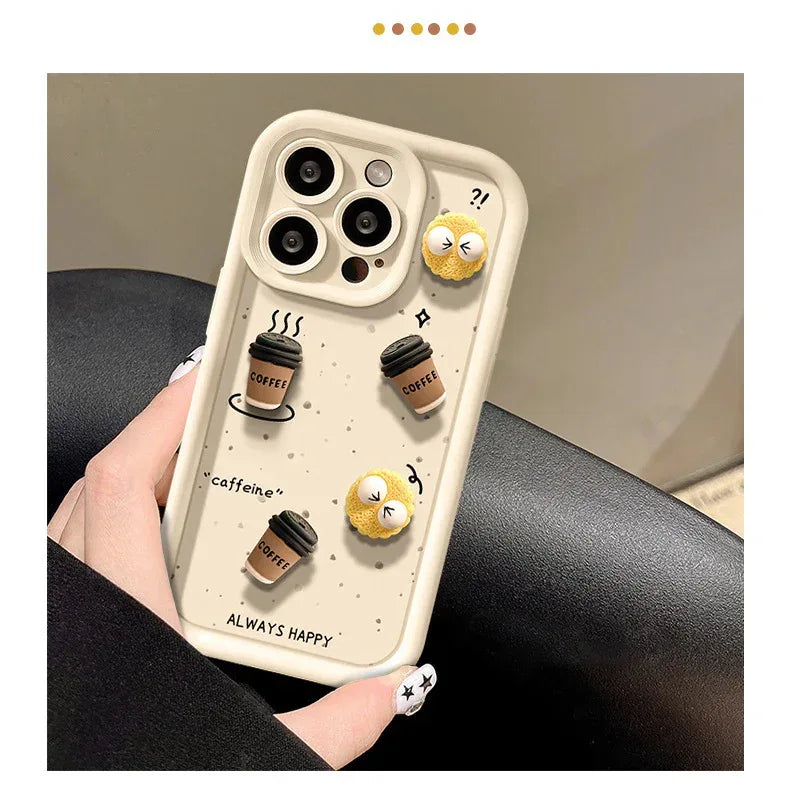Cute Briquette Biscuit Drop-resistant Soft IPhone Case - Viexta