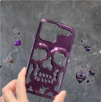 Luxury Plating 3D Skull iPhone Case - Viexta