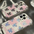 Cute Gradient Laser Rabbit iPhone Case - Viexta