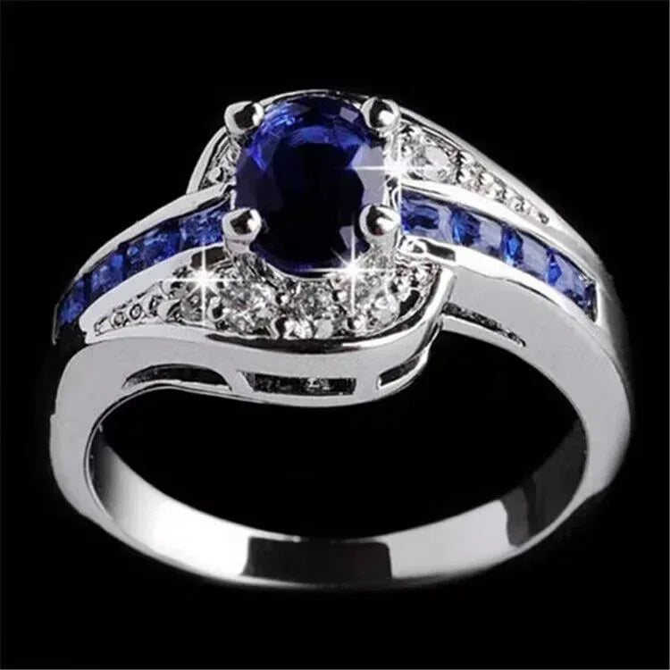 Zircon Inlaid Crystal Ring - Viexta