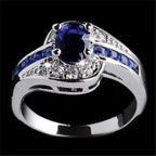 Zircon Inlaid Crystal Ring - Viexta