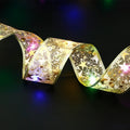 Fairy Lights String Christmas Ribbon Bow Tie - Viexta