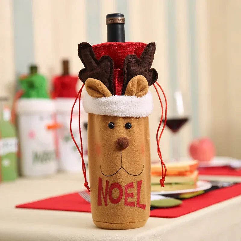 christmas-decorations-christmas-wine-bottle-socks - Viexta
