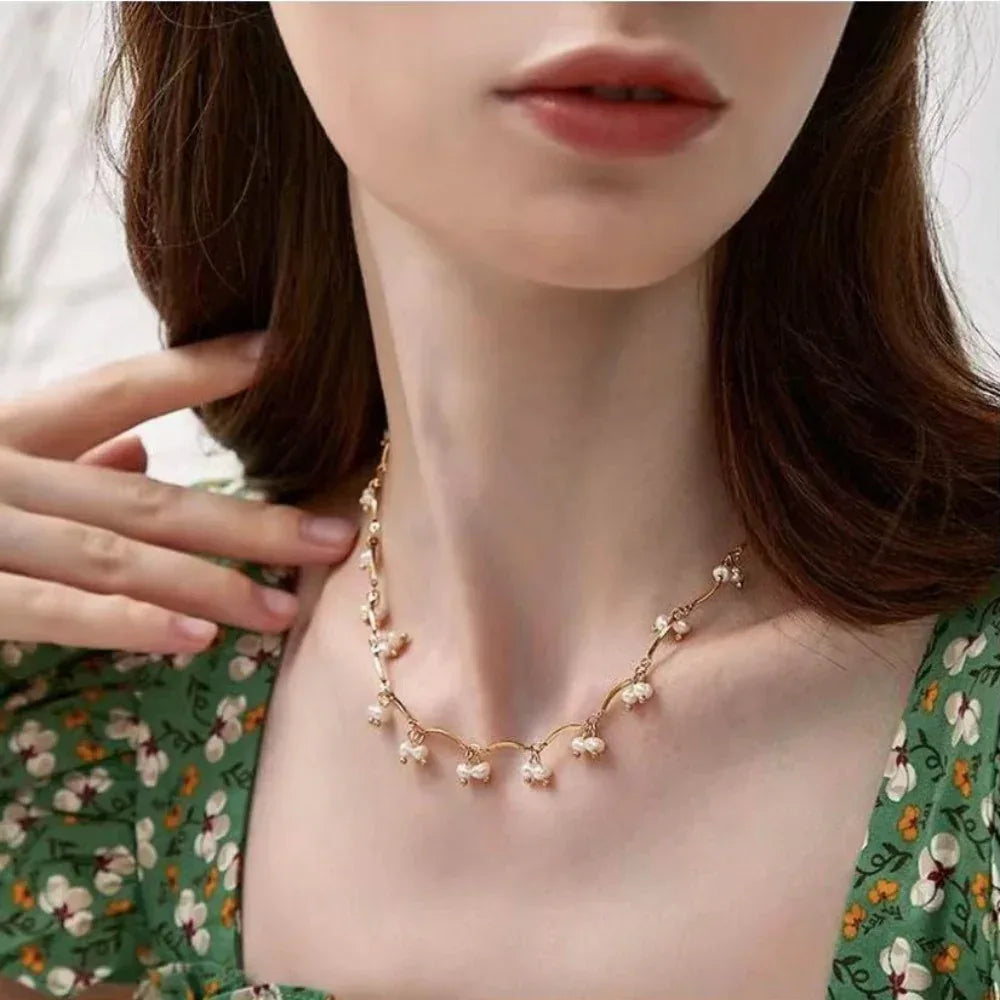 Small Pearl Necklace For Women - Viexta