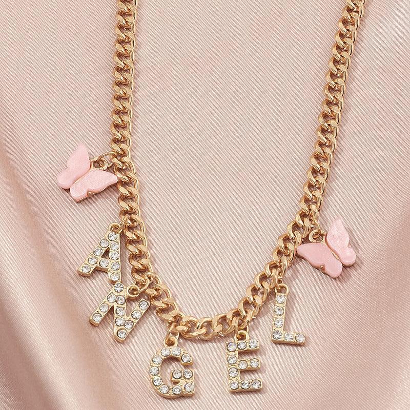 diamond-letter-baby-necklace - Viexta