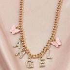 diamond-letter-baby-necklace - Viexta