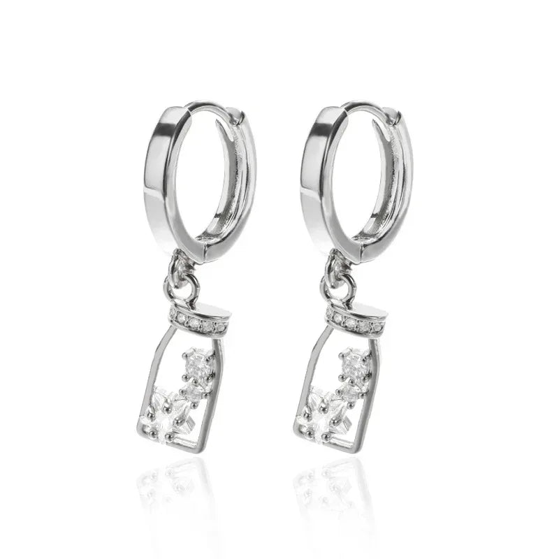 Micro Inlaid Zircon Eardrops - Viexta