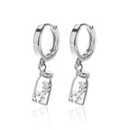 Micro Inlaid Zircon Eardrops - Viexta
